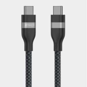 Anker USB-C to USB-C Cable | 240 W | Upcycled-Braided | 3ft | A82E2H11 - Black