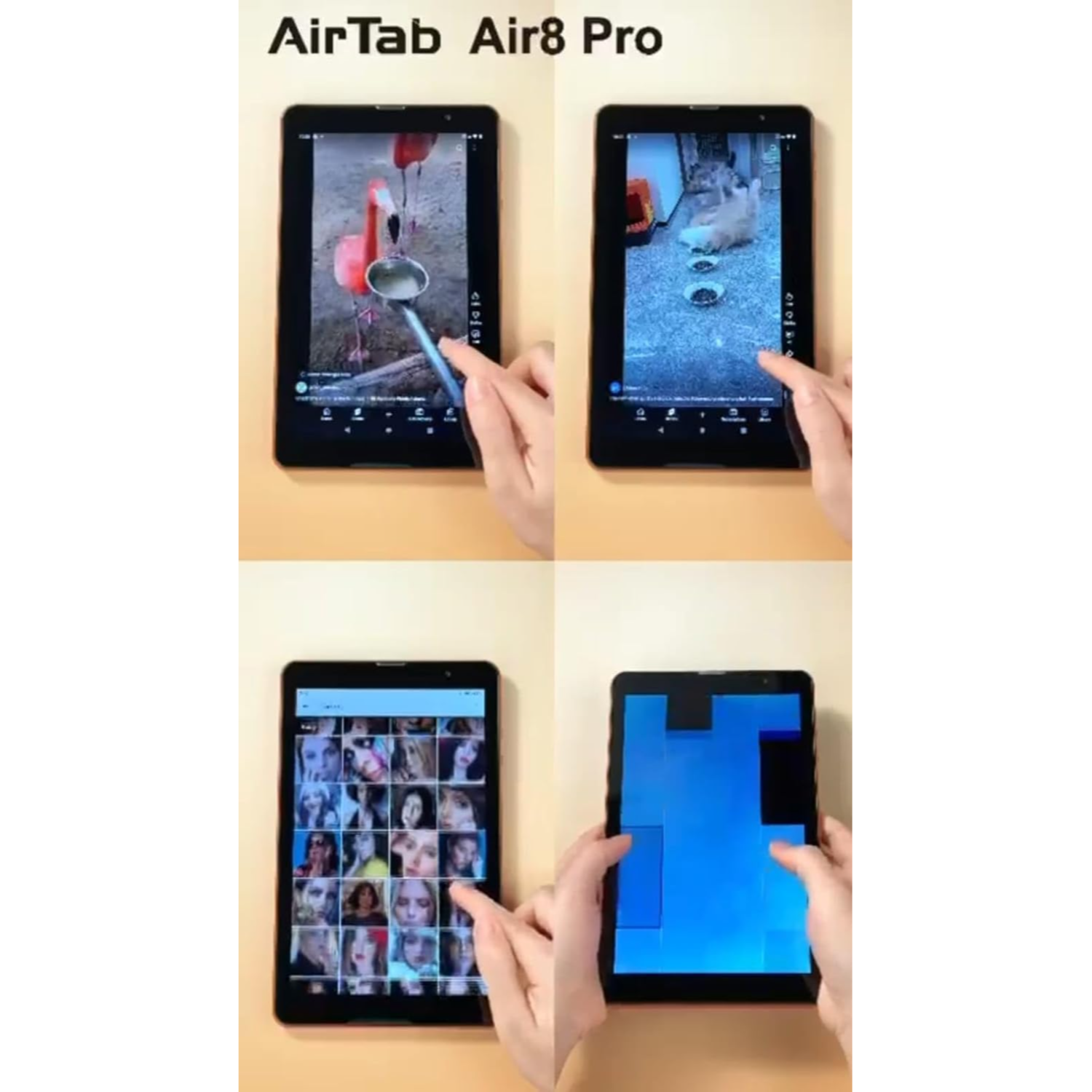 Air Tab Air 8 Pro / 5g , 24GB  RAM , 1TB ,10000Mah - Blue