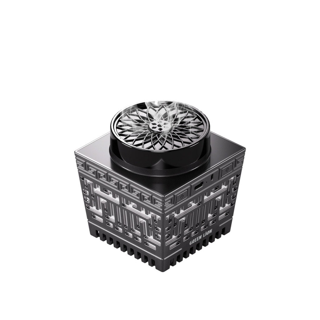 Green Lion Moon Bakhour Quran Speaker - Black