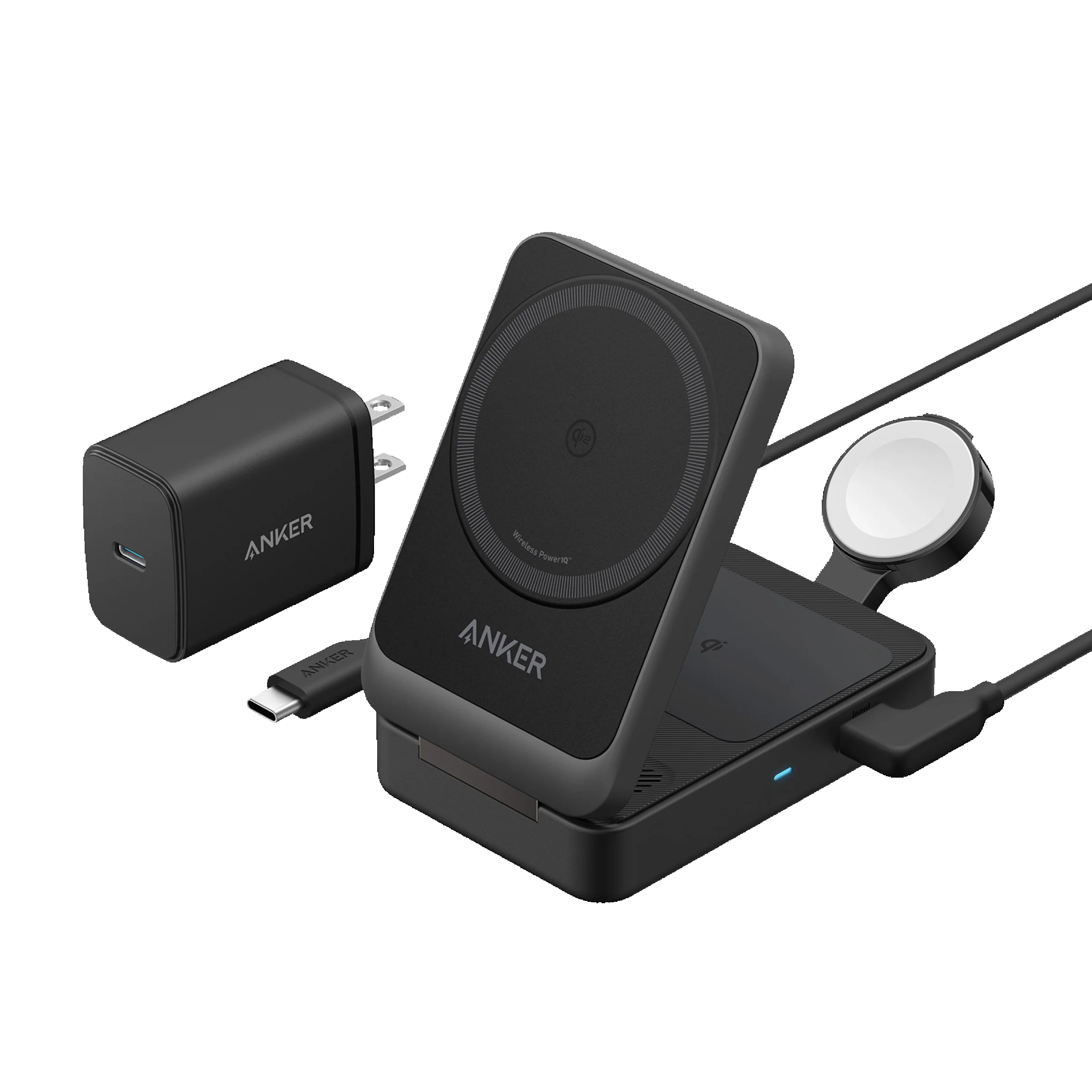 Anker Maggo Wireless Charging Station (Foldable 3-In-1) B2557212