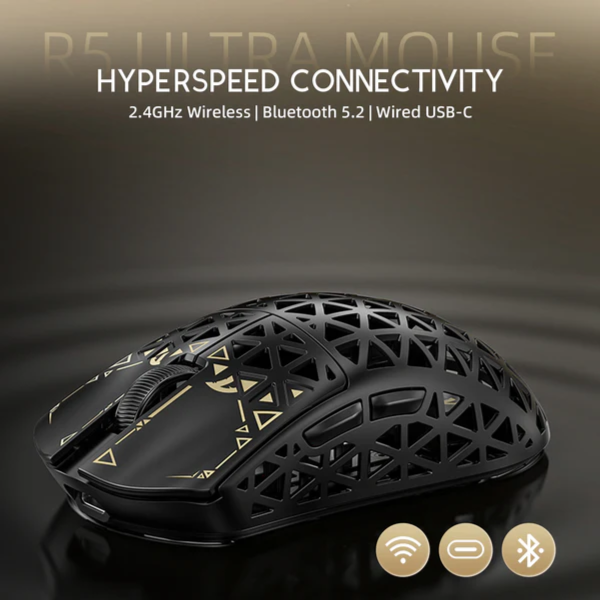 Attack Shark R5 Ultra Carbon Fiber Wireless 8K Paw3950Max Gaming Mouse