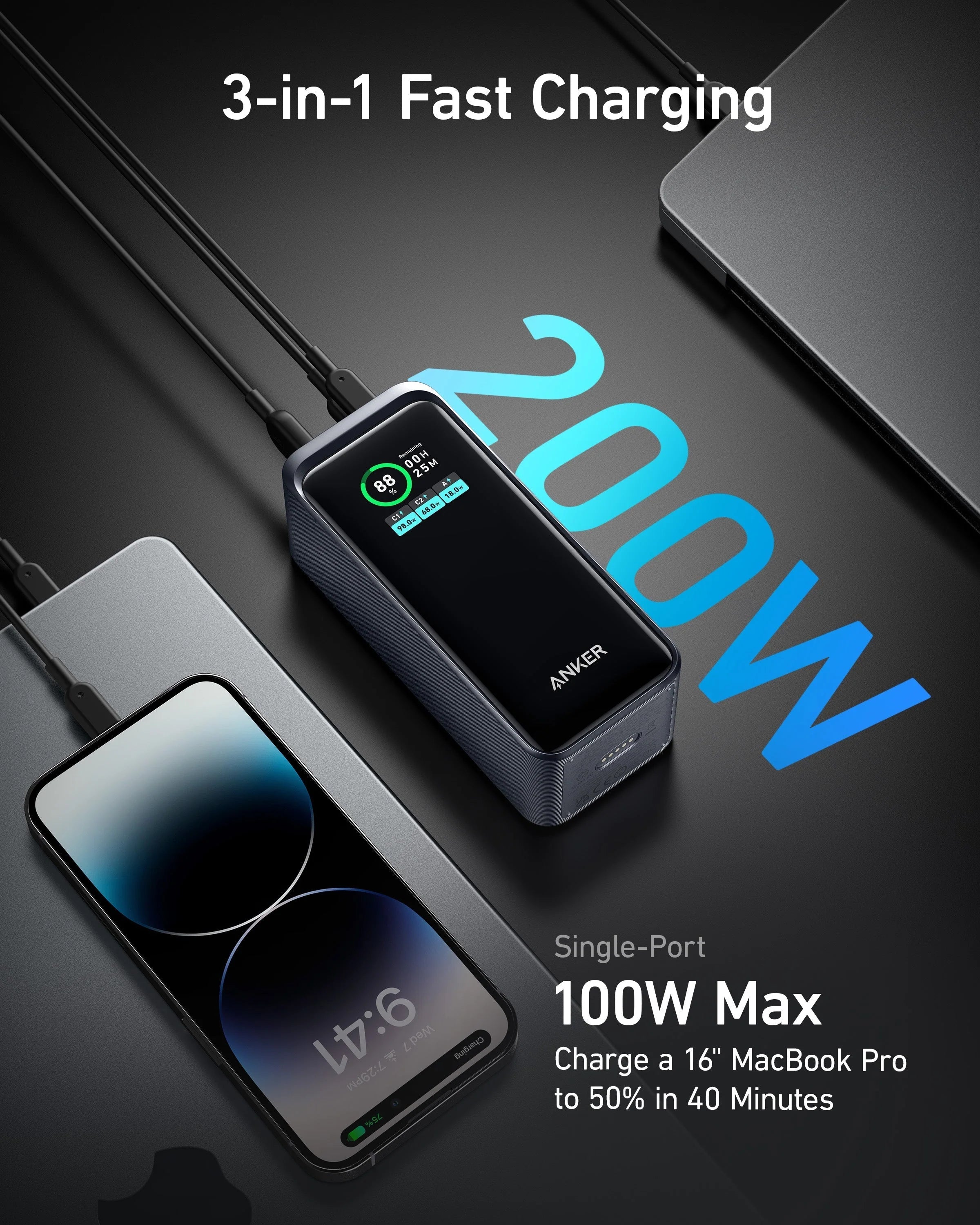 Anker A1336 Prime 20,000Mah Power Bank (200W)