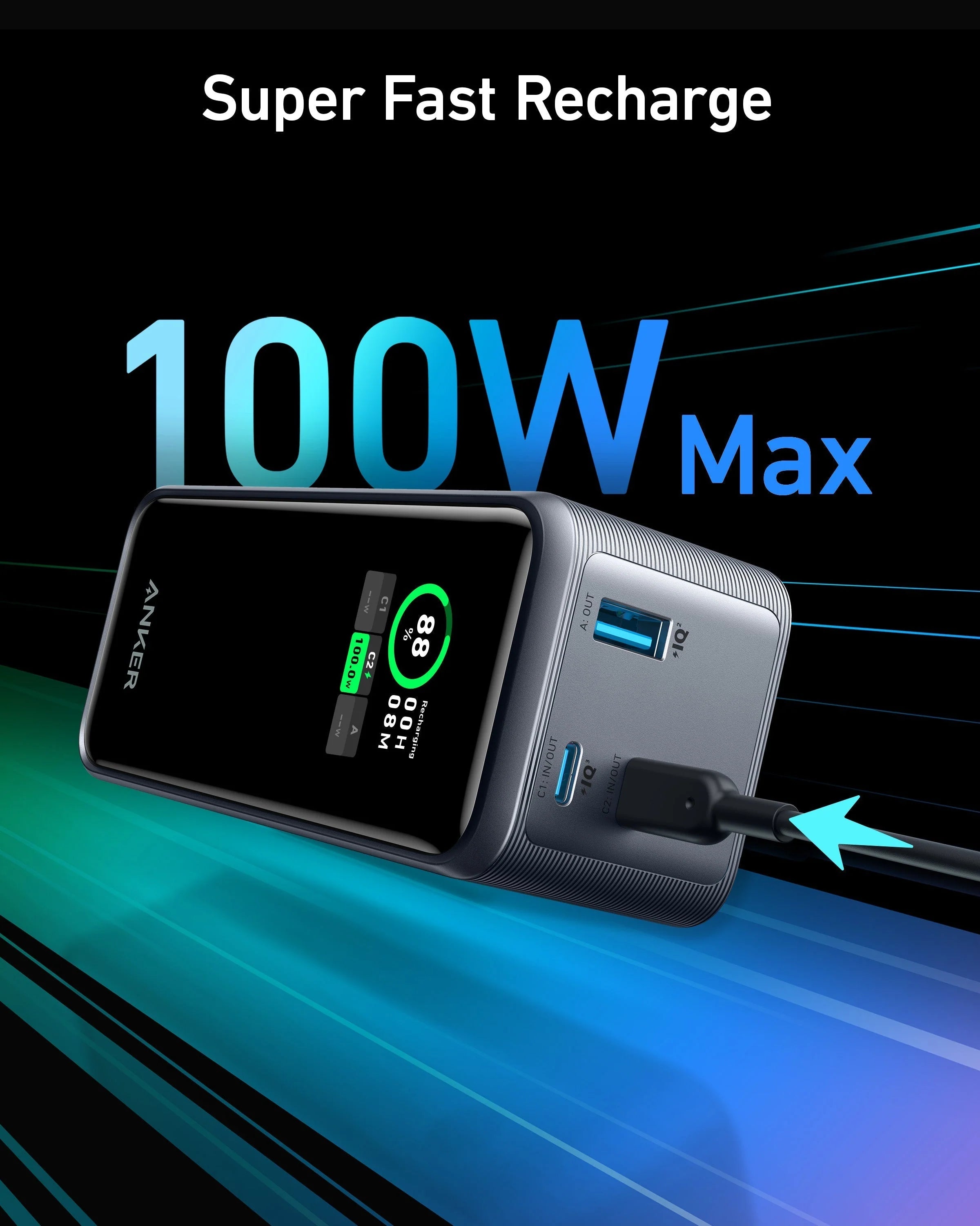 Anker A1336 Prime 20,000Mah Power Bank (200W)