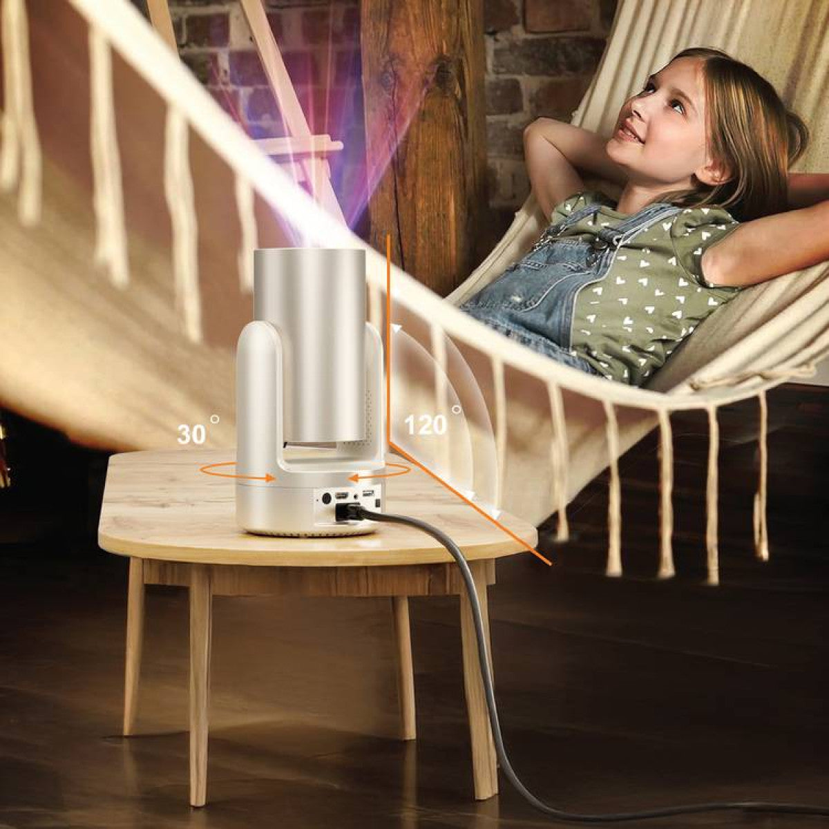 Projector  Prisma 4K  5200Mah Green Lion  - Gold