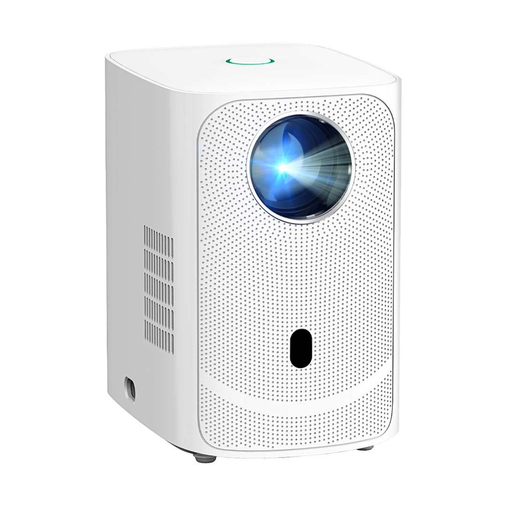 Projector Android 9 , Porodo 720P  - White