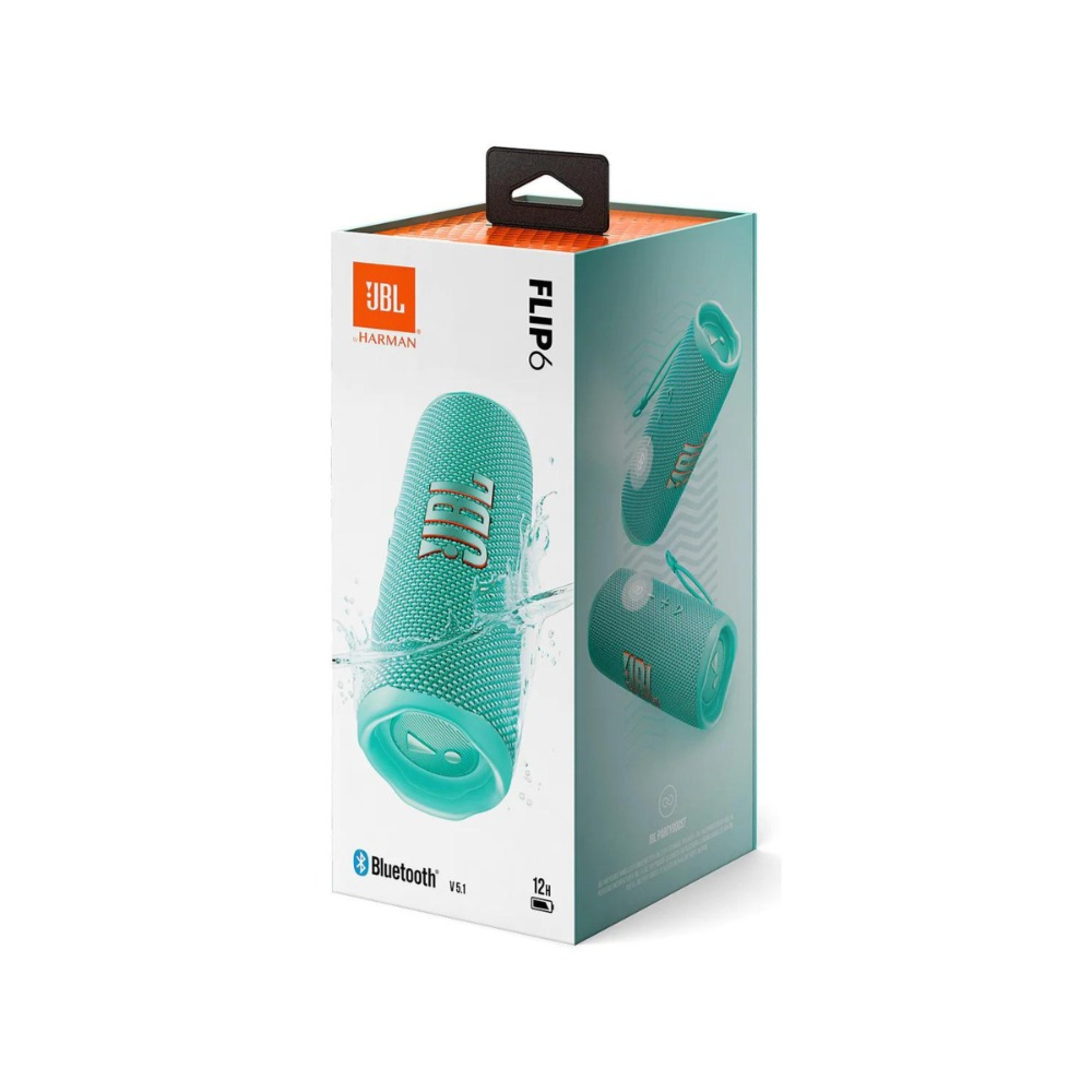Jbl Flip 6 Portable Bluetooth Waterproof Speaker (Teal)