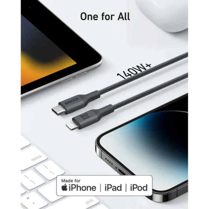 A80B5 ANKER C-LIGHTNING CABLE 3FT