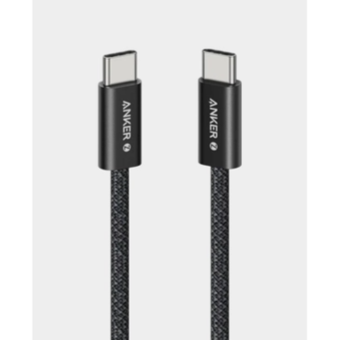Anker Zolo Usb C To Usb C 240w Braided Fast Charging Cable 3.3 Ft A8060h11 - Black