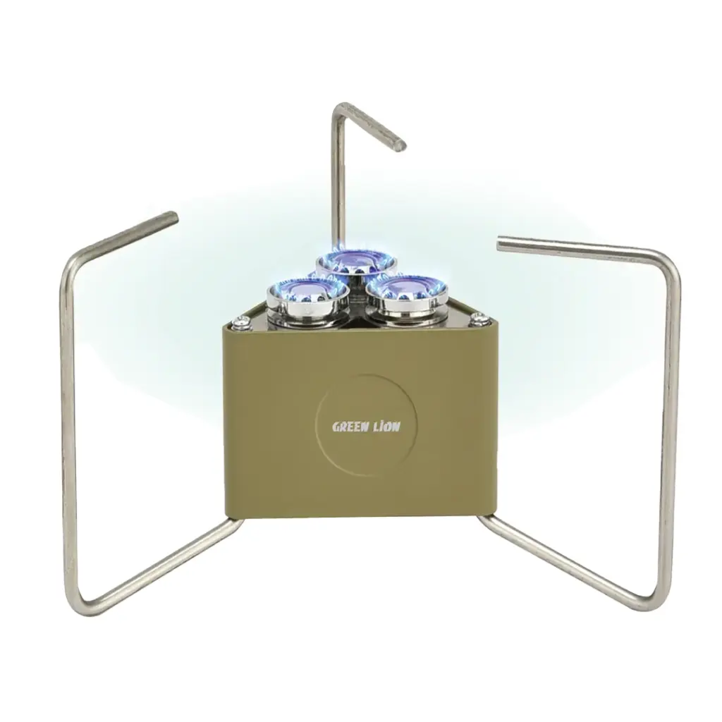 Camping Stove Green Lion 3-Burner Foldable Camping Stove Gn3Brnfld