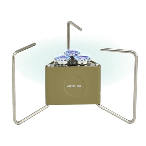 Camping Stove Green Lion 3-Burner Foldable Camping Stove Gn3Brnfld