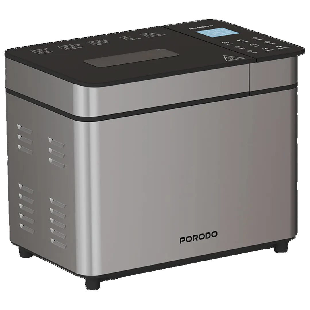 Bread Maker Porodo Lifestyle Khabaz Stainless Steel Automated with 25 Preset Programs - Black