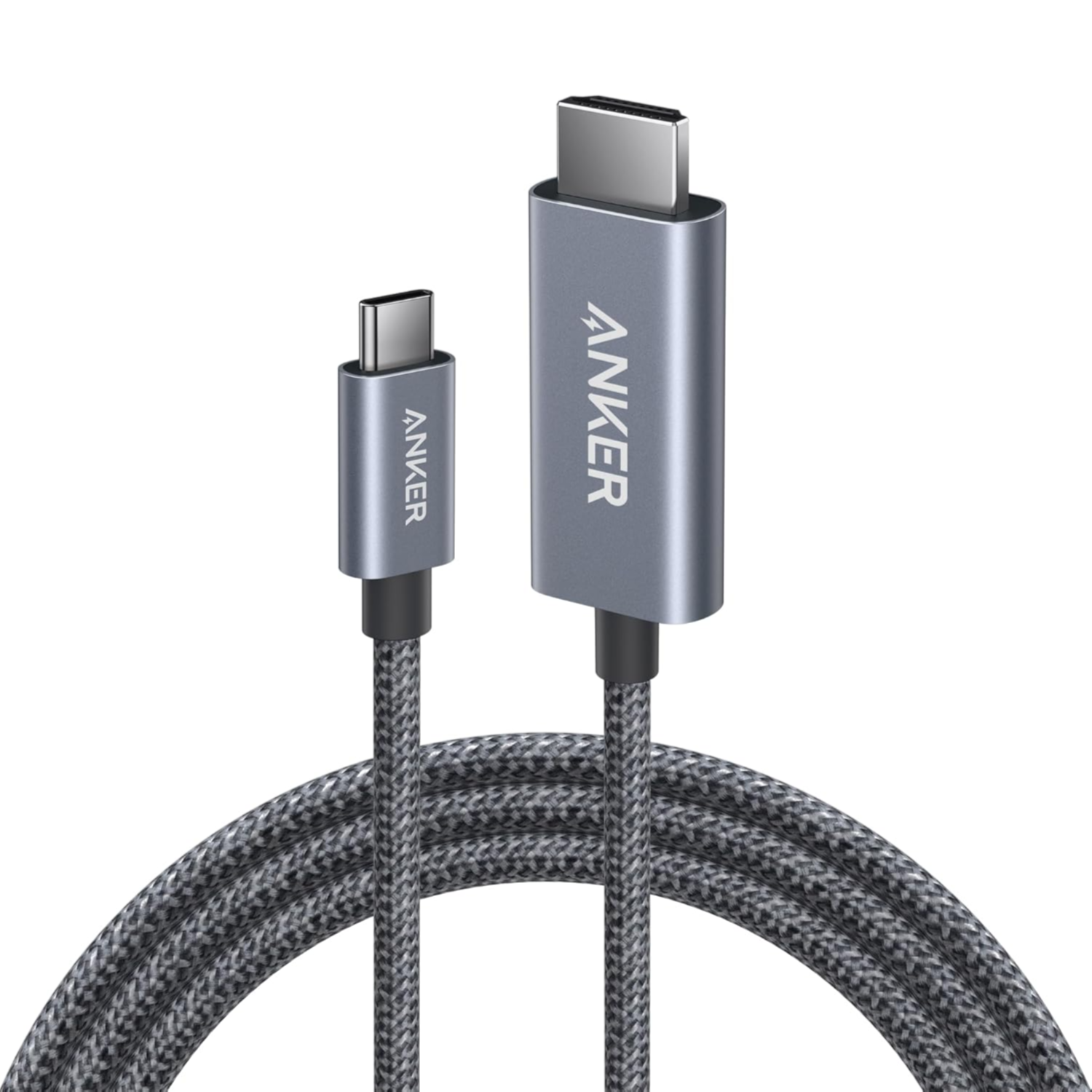 Anker A87E0H12 Anker Nano USB-C to HDMI Cable 2M 4K@60Hz Ultra Fast Braided Nylon  Cable-A87E0H12