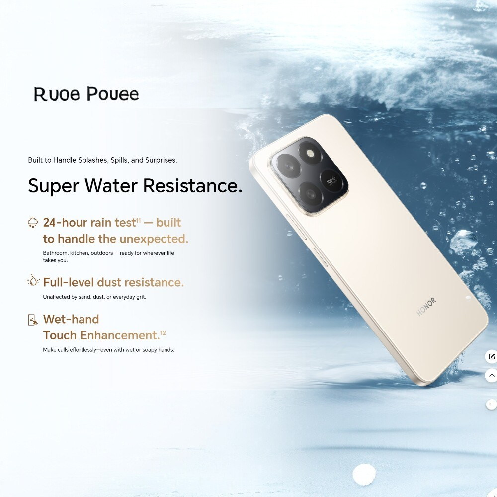 HONOR X7D 5G 6GB 128GB Dual Sim Smartphone - Desert Gold
